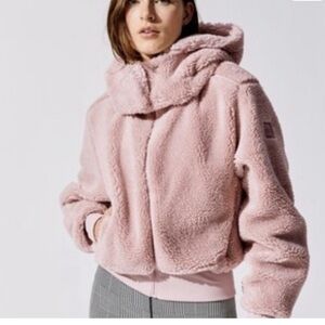 ALO Yoga Soft Pink Teddy Jacket